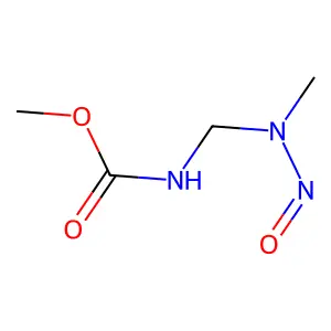 Carbamic acid, ((methylnitrosamino)methyl)-, methyl ester structure