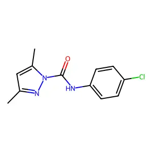 1H-Pyrazole-1-carboxamide, N-(4-chlorophenyl)-3,5-dimethyl- structure