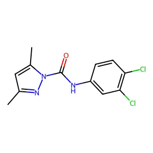 N-(3,4-dichlorophenyl)-3,5-dimethyl-1H-pyrazole-1-carboxamide structure