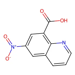 6-Nitro-8-quinolinecarboxylic acid structure