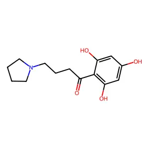 2',4',6'-Trihydroxy-4-(pyrrolidin-1-yl)butyrophenone structure