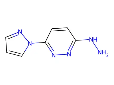 3(2H)-Pyridazinone, 6-(1H-pyrazol-1-yl)-, hydrazone structure