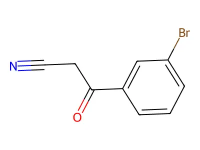 3-(3-Bromophenyl)-3-oxopropanenitrile structure
