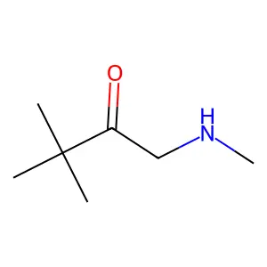3,3-Dimethyl-1-(methylamino)-2-butanone structure