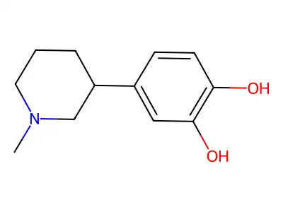 1,2-Benzenediol,4-(1-methyl-3-piperidinyl)- structure