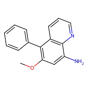 8-Amino-6-methoxy-5-phenylquinoline structure