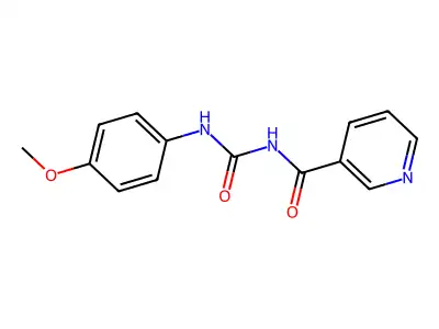 N-(((4-Methoxyphenyl)amino)carbonyl)nicotinamide structure