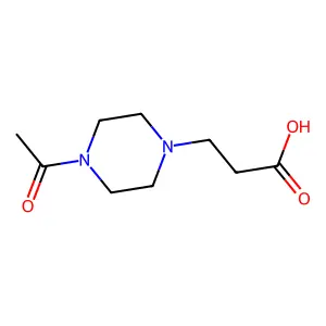 3-(4-acetylpiperazin-1-yl)propanoic Acid structure