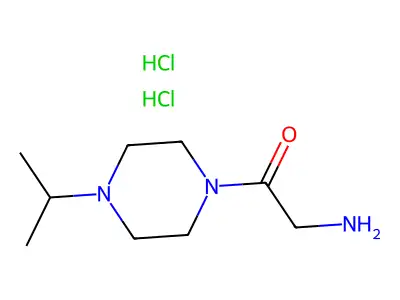 2-Amino-1-(4-isopropyl-piperazin-1-yl)-ethanone dihydrochloride structure