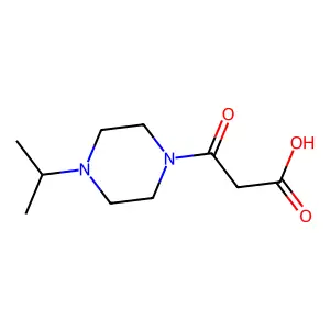 3-(4-Isopropylpiperazin-1-yl)-3-oxopropanoic acid structure