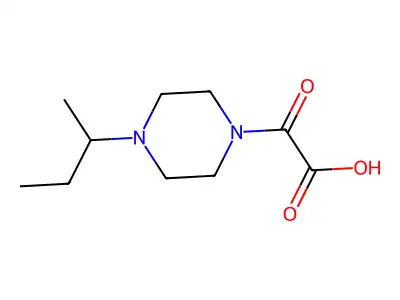 (4-sec-Butyl-piperazin-1-yl)-oxo-acetic acid structure