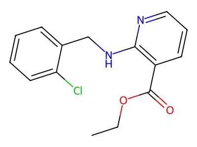 Ethyl 2-[(2-chlorophenyl)methylamino]pyridine-3-carboxylate structure