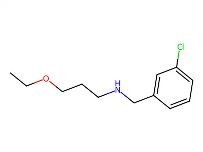 [(3-Chlorophenyl)methyl](3-ethoxypropyl)amine structure