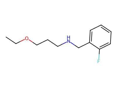 (3-Ethoxypropyl)[(2-fluorophenyl)methyl]amine structure