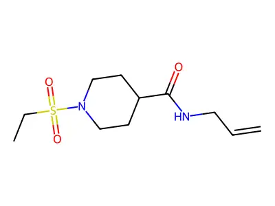 N-allyl-1-(ethylsulfonyl)piperidine-4-carboxamide structure