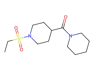 (1-Ethylsulfonylpiperidin-4-yl)-piperidin-1-ylmethanone structure