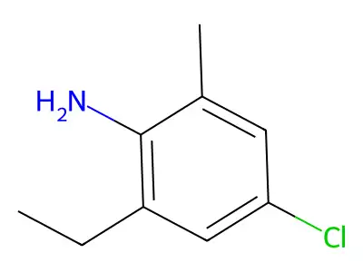 4-Chloro-2-ethyl-6-methylaniline structure