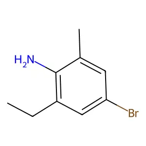 4-Bromo-2-ethyl-6-methylaniline structure