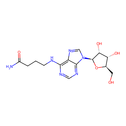 Adenosine, N-(4-amino-4-oxobutyl)- structure
