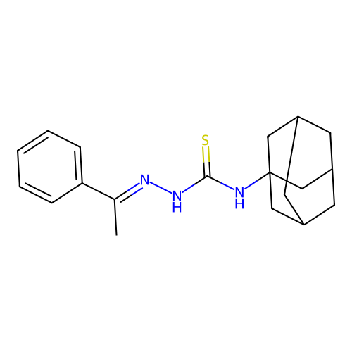 Acetphenone 4-[1-adamantyl]-3-thiosemicarbazone structure