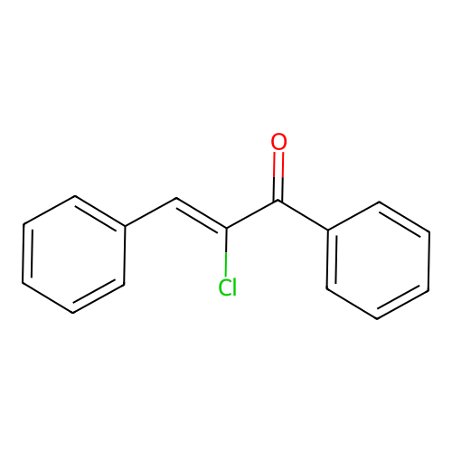 2-Chloro-1,3-diphenylprop-2-en-1-one structure