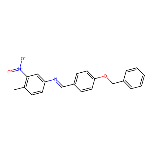 N-{(E)-[4-(benzyloxy)phenyl]methylidene}-4-methyl-3-nitroaniline structure