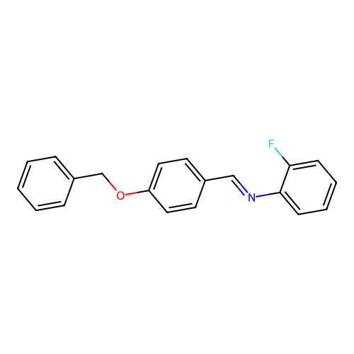 N-{(E)-[4-(benzyloxy)phenyl]methylidene}-2-fluoroaniline structure