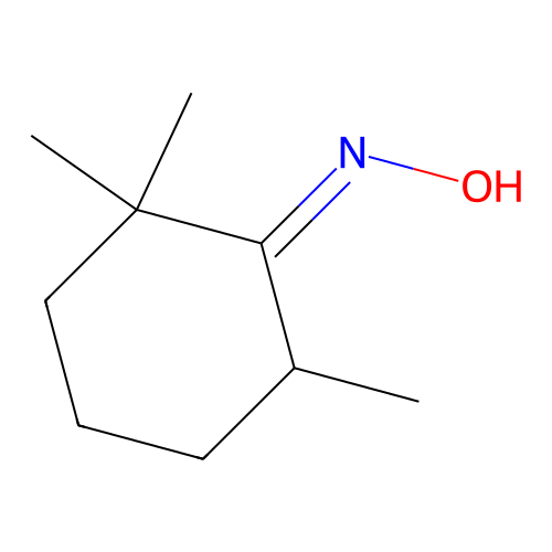 N-(2,2,6-trimethylcyclohexylidene)hydroxylamine structure