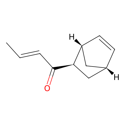 2-Buten-1-one, 1-bicyclo(2.2.1)hept-5-en-2-yl-, (1alpha,2alpha(E),4alpha)- structure