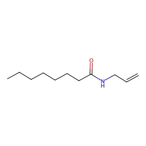 Octanamide, N-allyl- structure
