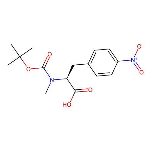 Boc-N-methyl-4-nitro-L-phenylalanine structure