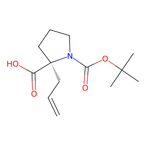 Boc-(S)-alpha-allyl-Pro-OH structure
