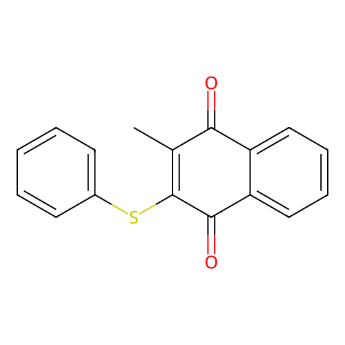 2-Methyl-3-(phenylsulfanyl)naphthoquinone structure