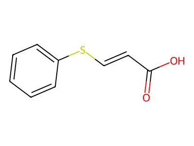 3-(Phenylthio)-2-propenoic acid structure