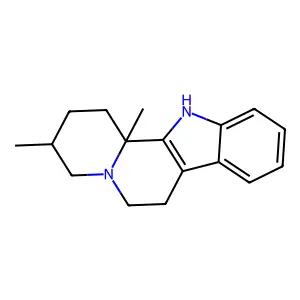 3,12-Dimethyloctahydroindol-(2,3-a)quinolizine structure