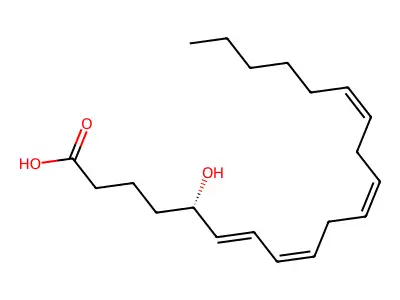 5-羟基二十碳-6,8,11,14-四烯酸 structure