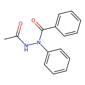 N'-acetyl-N-phenylbenzohydrazide structure