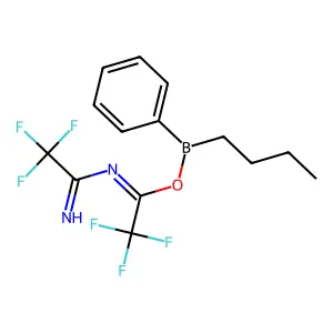 2,2,2-Trifluoro-N- ethanimidicacidB-butyl-B-phenylborinicanhydride structure