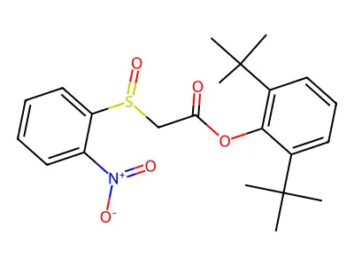 (2,6-Ditert-butylphenyl) 2-(2-nitrophenyl)sulfinylacetate structure