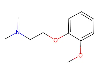 2-(2-Methoxyphenoxy)-N,N-dimethylethan-1-amine structure
