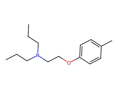 N-[2-(4-methylphenoxy)ethyl]-N-propyl-propan-1-amine structure