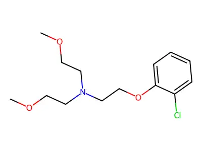 N-[2-(2-chlorophenoxy)ethyl]-2-methoxy-N-(2-methoxyethyl)ethanamine structure