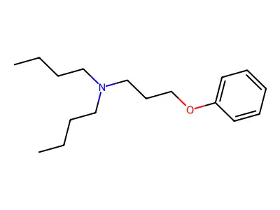 N-butyl-N-(3-phenoxypropyl)butan-1-amine structure