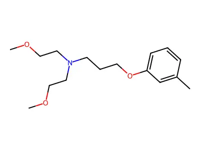 N,N-bis(2-methoxyethyl)-3-(3-methylphenoxy)propan-1-amine structure
