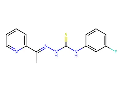 1-(3-Fluorophenyl)-3-(1-pyridin-2-ylethylideneamino)thiourea structure