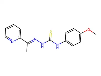 1-(4-Methoxyphenyl)-3-(1-pyridin-2-ylethylideneamino)thiourea structure