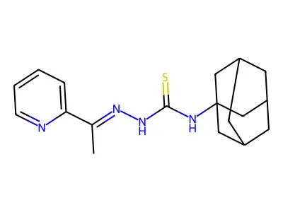 3-(1-Adamantyl)-1-(1-pyridin-2-ylethylideneamino)thiourea structure