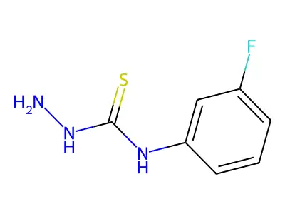 N-(3-Fluorophenyl)hydrazinecarbothioamide structure