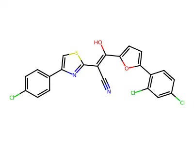 CAS 7062-02-4 - C22H11Cl3N2O2S structure