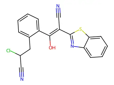 CAS 7062-16-0 - C19H12ClN3OS structure